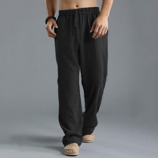 Loose Casual Pants Linen Breathable Sports Trousers