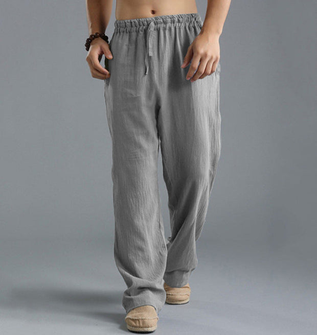 Loose Casual Pants Linen Breathable Sports Trousers