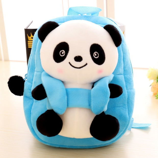 Cartoon panda plush children's school bag