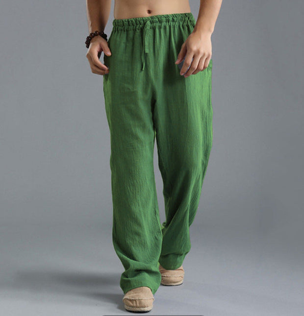 Loose Casual Pants Linen Breathable Sports Trousers