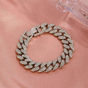 Diamond Cuban Punk Chunky Chain Hihop Bracelet