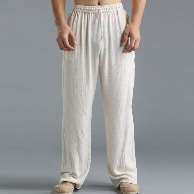 Loose Casual Pants Linen Breathable Sports Trousers