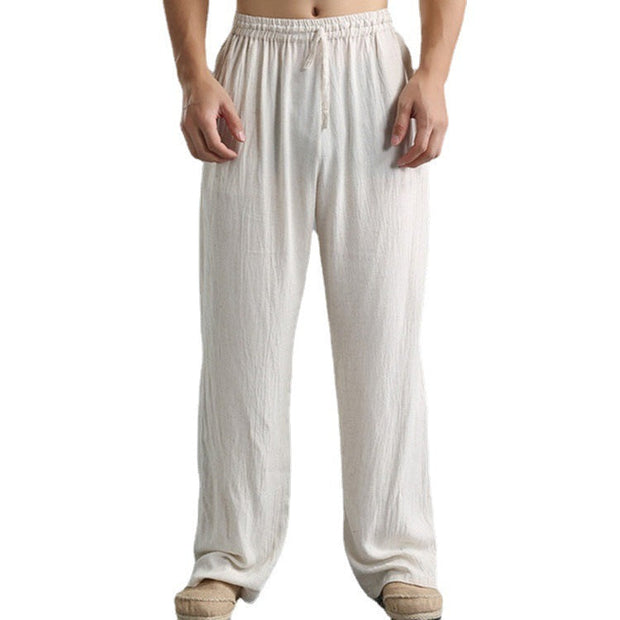 Loose Casual Pants Linen Breathable Sports Trousers