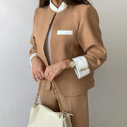 Winter Leisure Temperament Color Matching Women'