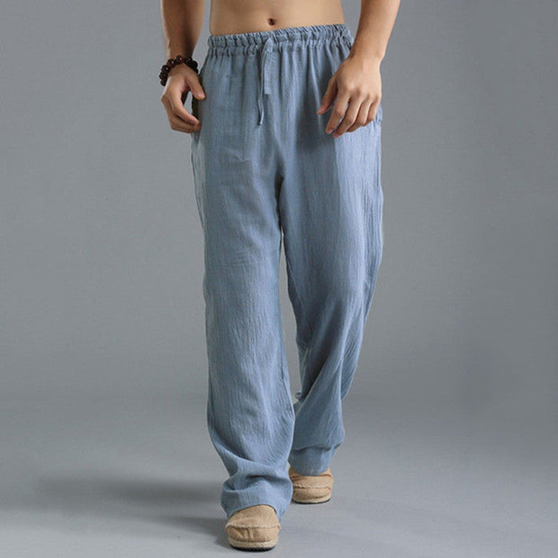 Loose Casual Pants Linen Breathable Sports Trousers