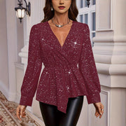 V-neck Long Sleeve Fashion