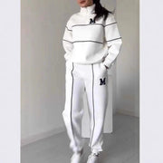 Sweater Letter Long Sleeve Sports Suit