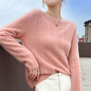 Pure Wool Round Neck Sweater Women